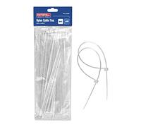Faithfull Cable Ties (100) White 250mm X 3.6mm