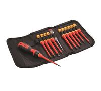Faithfull Cambio Rapido VDE Screwdriver Set 13 Pezzi Misto Drive FAISDVDES13W