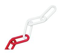Faithfull - Catena in plastica, 12,5 m, 8 mm, colore: Rosso/Bianco