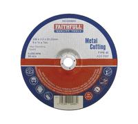 Faithfull Centro Depresso Metallo Taglio Disco 230 x 3.2 x 22.23mm FAI2303MDC