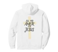 Faithfull Christian Tutto Il Mio Amore per Gesù Felpa con Cappuccio