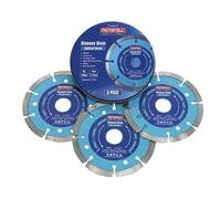Faithfull Contratto Diamante Lame 115 x 22.2mm (Confezione 3) FAIDBSET3C