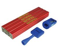 Faithfull da Falegname Matita Kit IN Rosso / Medio (Confezione 12) FAICPRKIT