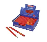 Faithfull da Falegname Matite - Rosso / Medio (Display 80) FAICPDISPR80