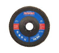 Faithfull Disco abrasivo a lamellare ossido di amuninio grana 40 (grossolana) 125 mm (5") per smerigliatrici angolari