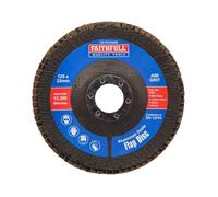 Faithfull Disco abrasivo a lamellare ossido di amuninio grana 80 (medio) 215 mm (5") per smerigliatrici angolari