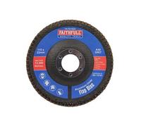 Faithfull Disco Abrasivo In Ossido Di Alluminio 115 X 22Mm 40 Grit FAIFD115A40