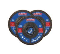 Faithfull Disco Abrasivo Jumbo In Zirconia 115 X 22Mm Misto 3 Pk FAIFD115ZM3