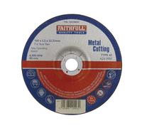 Faithfull - Disco di metallo tagliato a centro depresso 180 x 3,2 x 22 mm