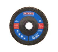 Faithfull Disco Flap In Ossido Di Alluminio 125 X 22Mm 40 Grit FAIFD125A40
