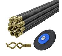 Faithfull Drain Clean Set (10 x Rods Plunger & Worm), FAIDRSET12, multicolore