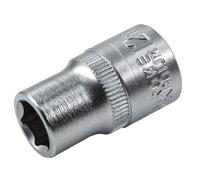 Faithfull Esagonale Presa 1.3cm Drive 12mm Standard Lunghezza Raso Finitura