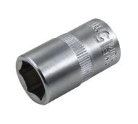 Faithfull Esagonale Presa 1.3cm Drive 15mm Standard Lunghezza Raso Finitura