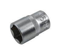 Faithfull Esagonale Presa 1.3cm Drive 19mm Standard Lunghezza Raso Finitura