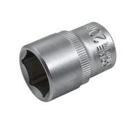 Faithfull Esagonale Presa 1.3cm Drive 20mm Standard Lunghezza Satinato Finito