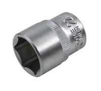 Faithfull Esagonale Presa 1.3cm Drive 22mm Standard Lunghezza Raso Finitura