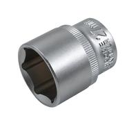 Faithfull Esagonale Presa 1.3cm Drive 27mm Standard Lunghezza Raso Finitura
