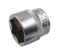 Faithfull Esagonale Presa 1cm Drive 24mm Standard Lunghezza Cromo Satinato