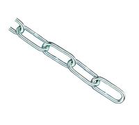 Faithfull FAICHCUT30Z Zinco Placcato Catena 3mm X 2.5m - Massima Carico 80kg