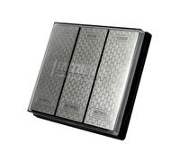 Faithfull DWTRIPLE - Kit per affilare diamantato, 3 pezzi, multicolore