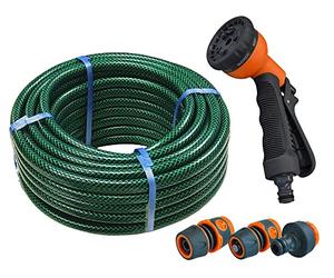 Faithfull FAIHOSE20AV Kit tubo 20M con 3 raccordi e pistola a spruzzo multipattern