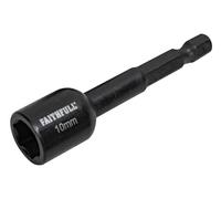 Faithfull FAISBMNUT10I Magnetic Impact Nut Driver 10mm x 1/4in Hex