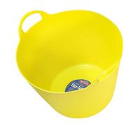 Faithfull FLEX15Y - Secchio flessibile in polietilene, colore: Giallo, 28 litri