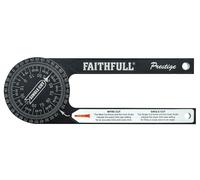 Faithfull - Goniometro per troncatrice Prestige in alluminio nero