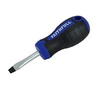 Faithfull Impugnatura Morbida Stubby Screwdriver Svasato Punta Scanalata