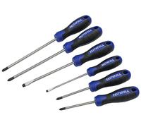 Faithfull Inscatolato Impugnatura Morbida Screwdriver Set, 6 Pezzi FAISDSET6PRO