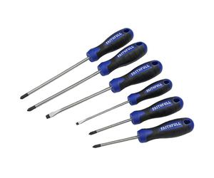 Faithfull Inscatolato Impugnatura Morbida Screwdriver Set, 6 Pezzi FAISDSET6PRO