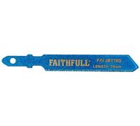 Faithfull JBT76D - Lama diamantata per seghetto alternativo, 76 mm, multicolore