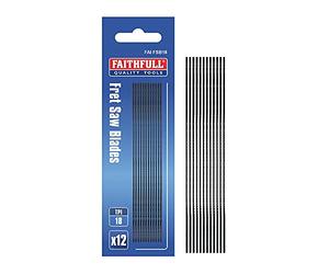 Faithfull Lame per sega a traforo (confezione da 12) 18 Tpi