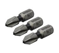 Faithfull Phillips Urto Screwdriver Bit PH2 X 25mm (Confezione 3) FAISBPH225IM