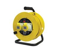 Faithfull Power Plus Avvolgicavo Aperto 110V 16A 2-Presa 25M (Cavo 2.5Mm) F