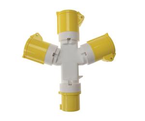 Faithfull Power Plus Presa Multipla 3 Vie 110V, 16A