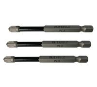 Faithfull Pozidriv Urto Screwdriver Bit PZ3 X 75mm (Confezione 3) FAISBPZ375IM