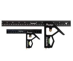 Faithfull - Prestige Combination Square Twin Pack 150 mm (6") e 300 mm (12")