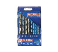 Faithfull Professionale HSS Cottimista Set Punte Trapano, 10 Pezzi (1 - 10mm)