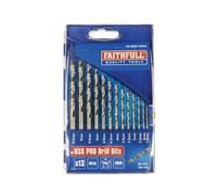 Faithfull Professionale HSS Cottimista Set Punte Trapano, 13 Pezzi (1.5 - 6.5mm)