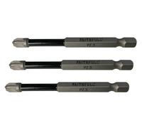 Faithfull - Punte per cacciavite a percussione Pozidriv PZ3 x 75 mm (3)