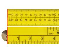 Faithfull - Regolo pieghevole in plastica ABS giallo 1m / 39in
