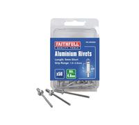 Faithfull Rivetti In Alluminio 4.8 X 8Mm Corti Pre-Confezionati Da 50 FAIAR5S50