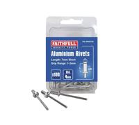 Faithfull Rivetti In Alluminio 4 X 7Mm Corti Pre-Confezionati Da 100 FAIAR4S100