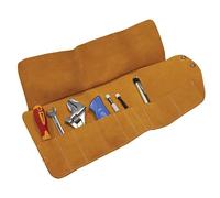 Faithfull - Rotolo portautensili in pelle da 10 tasche 48 x 27 cm