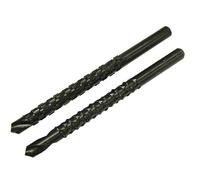 Faithfull RRASPS - Punte per trapano con raspa e lime, 6,5 x 90 mm