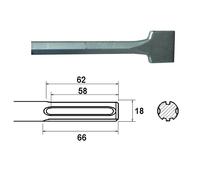 Faithfull SDS Max Scalpellino Dritto 50 X 400Mm FAIMAXSC50