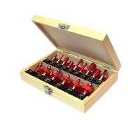 Faithfull Set Di 15 Pezzi Di Bit Per Router TCT Da 1/2in FAIRBS15