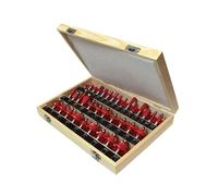 Faithfull Set Di Bit Per Fresatrice TCT Da 1/2 Pollice, 35 Pezzi FAIRBS35
