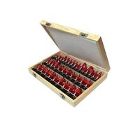 Faithfull Set Di Bit Per Fresatrice TCT Da 1/2 Pollice, 35 Pezzi FAIRBS35